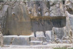 Click here to enlarge - Ollantaytambo Solstice Calendar in Stone